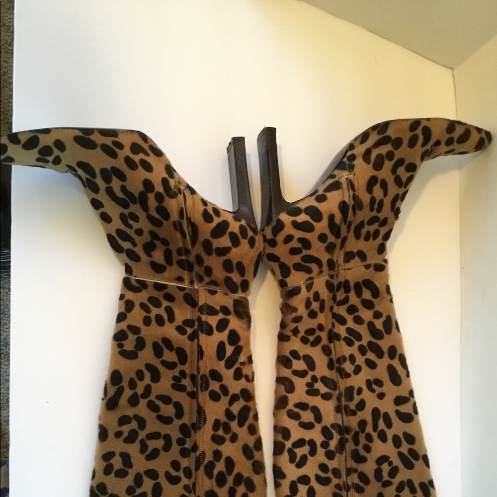 BCBG Leopard Print boots